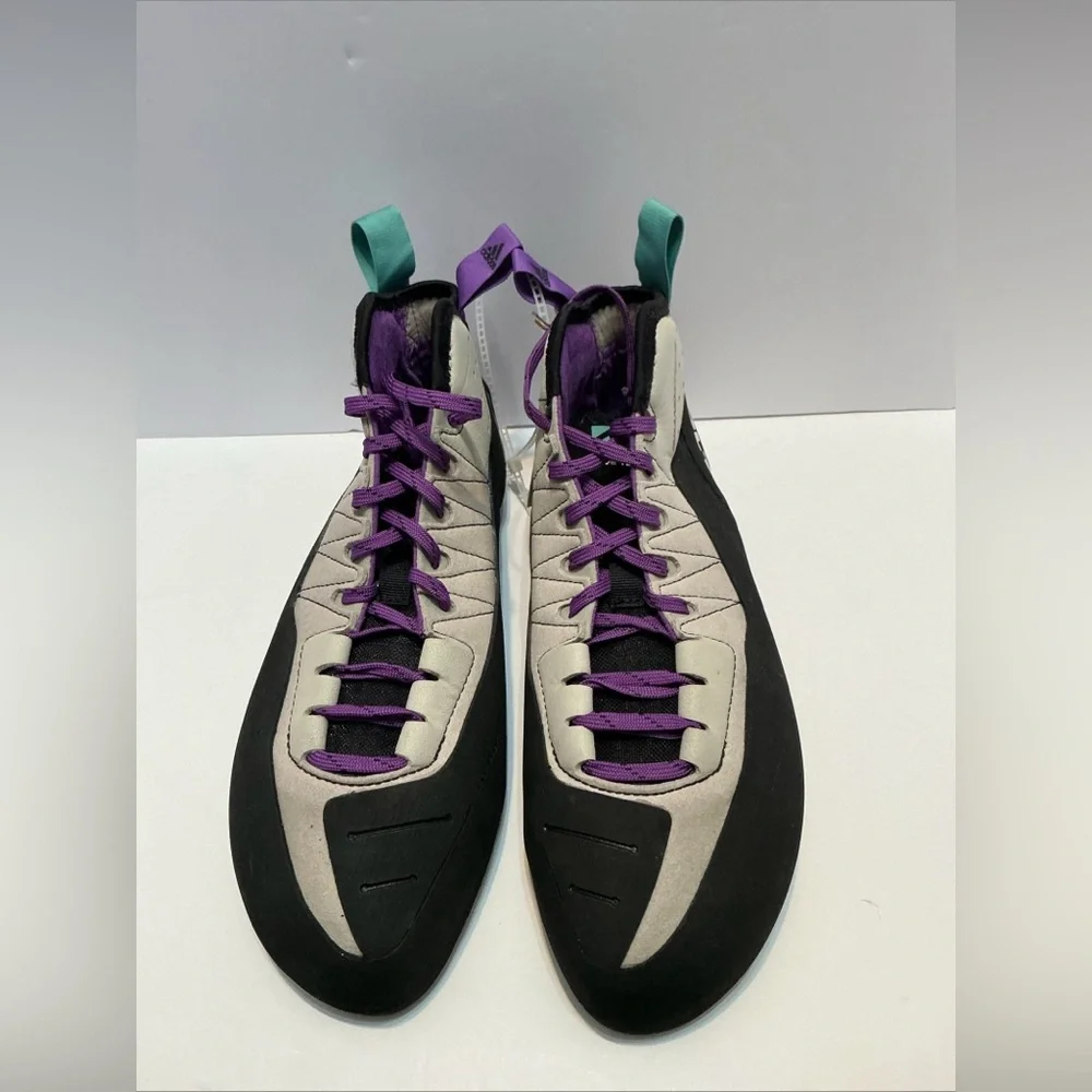 Adidas 5.10 Grandstone Climbing Shoes Men’s 10.5 Gray Purple New w/ Tags - Picture 1 of 11